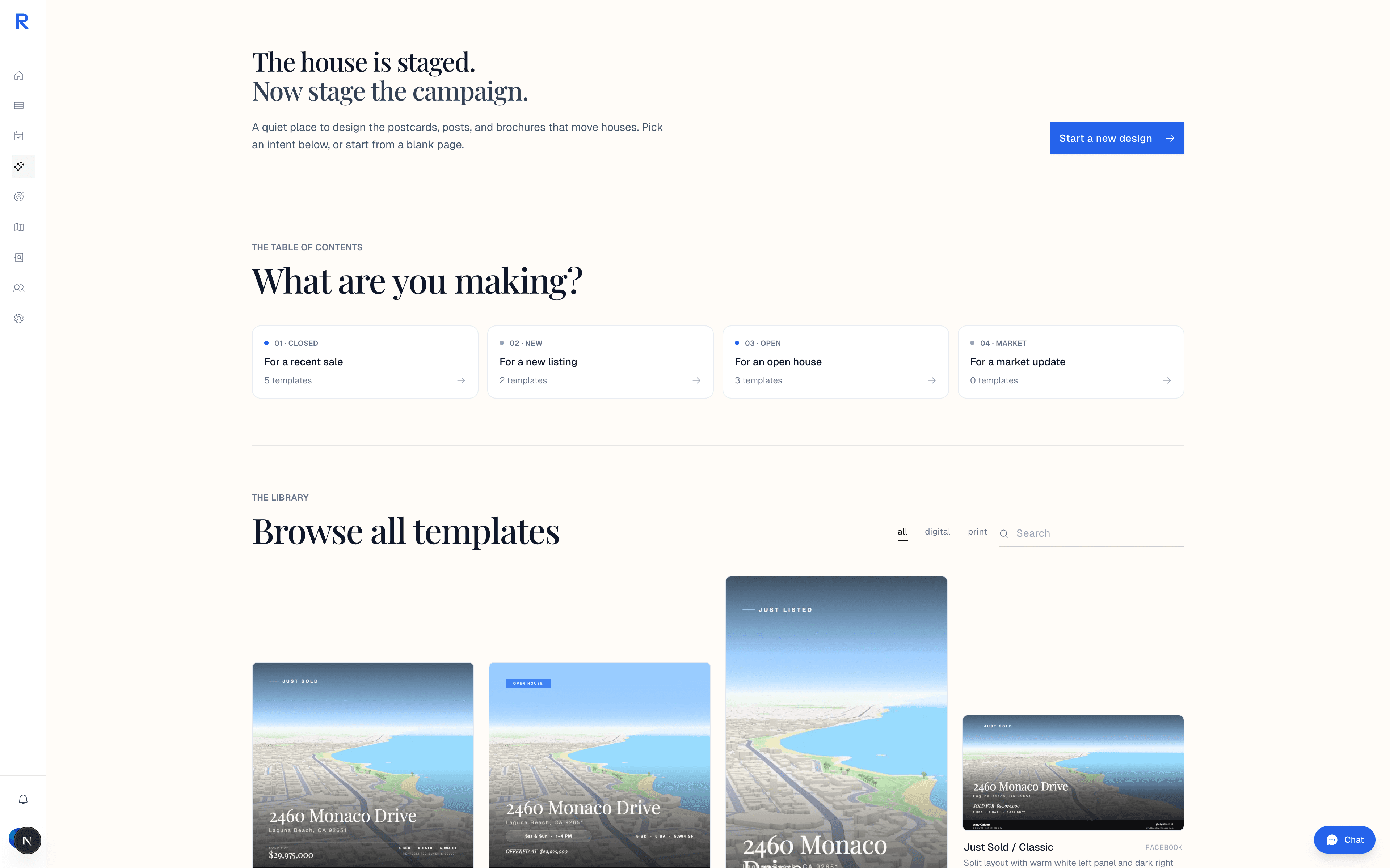Studio template canvas bound to an MLS listing